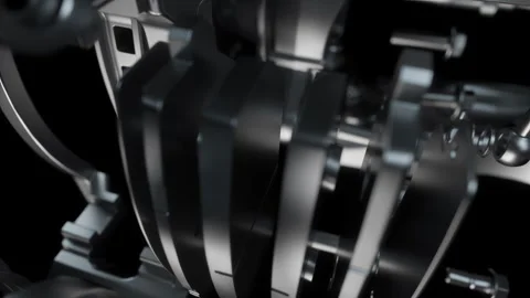 Chassis components, detailed image, dark tones, premium quality. Stock Footage 327919615