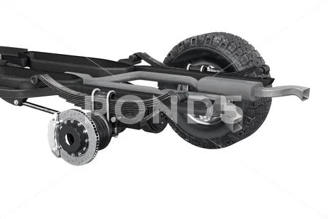 Chassis frame brake, close view Stock Illustration