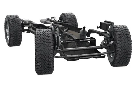 Chassis frame dirt wheel Illustrazione stock