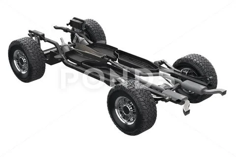 Chassis frame suspension Stock Illustration