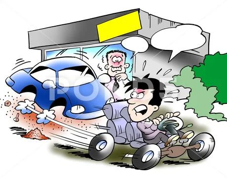 Chassis at full speed Stock Illustration