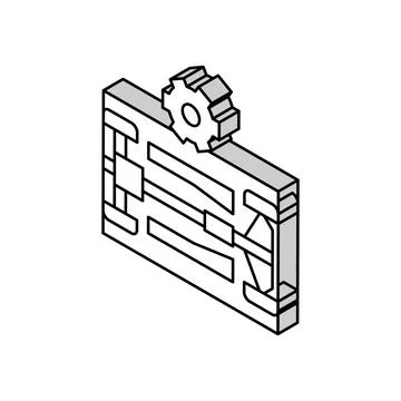 Chassis selection car isometric icon vector illustration Illustrazione stock