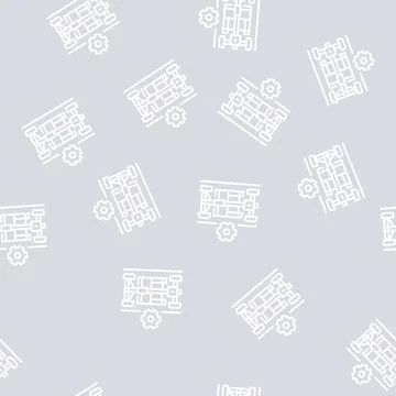Chassis selection car line seamless pattern イラスト素材