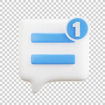 Chat 3D Illustrations, 3D rendering Stock Illustration