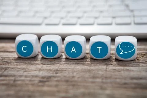 Chat about anything Foto stock