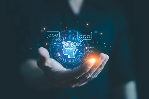Chat AI concept, Artificial Intelligence, Chatbot, Business use technology sm 写真素材