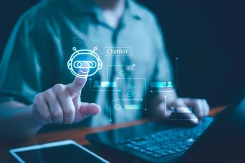 Chat AI concept, Artificial Intelligence, Chatbot, Business use technology sm Stock Photos