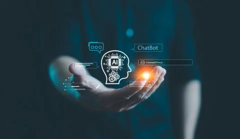 Chat AI concept, Artificial Intelligence, Chatbot, Business use technology sm Stock Photos
