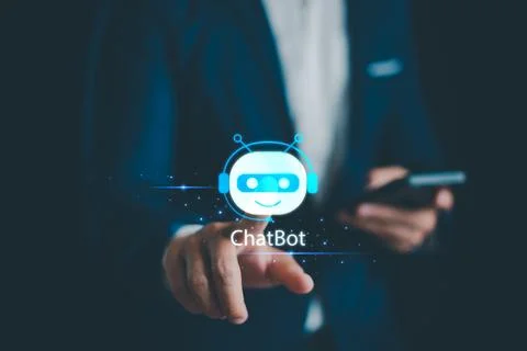 Chat AI concept, Artificial Intelligence, Chatbot, Business use technology sm 写真素材