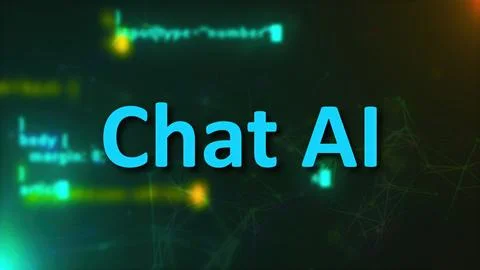 Chat AI concept 库存插图