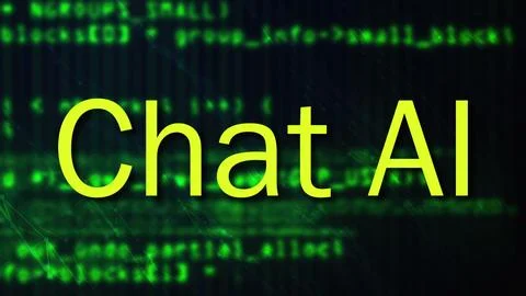 Chat AI concept 库存插图