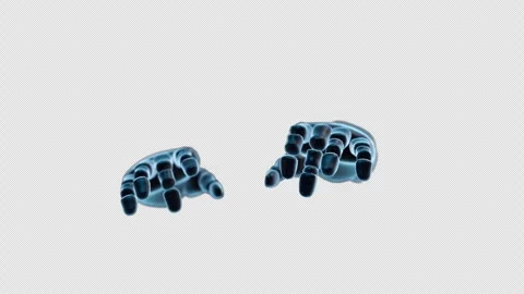 Chat AI hands Typing loop 12 seconds Prores with alpha Stock Footage 251670654