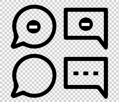 Chat and comment icon Stock-Illustration