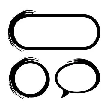 Chat and speech bubble icons set on white background. Message Icon, pop art s Stock Illustration