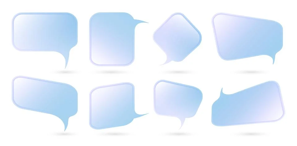 Chat app iridescent Stock Illustration