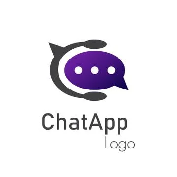 Chat app logo. Stock Illustration