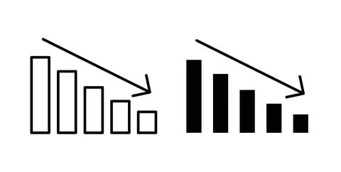 Chat arrow down icon symbol. Vector illustration pack in black color. Stock Illustration