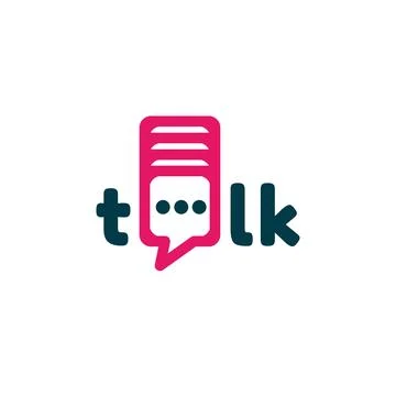 Chat balloon or talk logo symbol icon vector template Stock Illustration