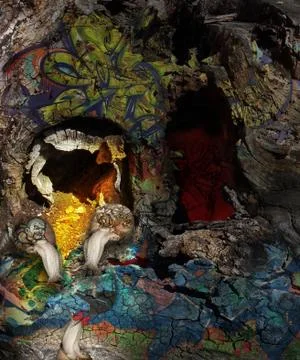 Chat in the bar Stock Photos