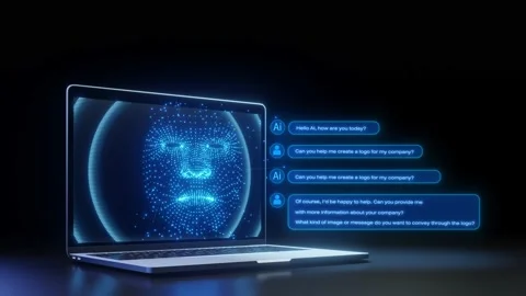 Chat bot Artificial Intelligence. Stock Footage 232776401