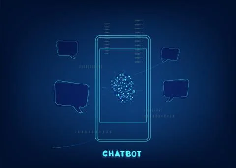 Chat bot concept. Virtual assistance elements. Vector illustration. Stock Illustration