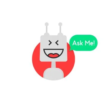 Chat bot icon like chatbot robot Stock Illustration