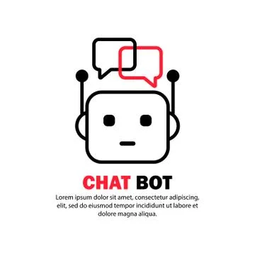 Chat bot icon. Service support. Vector on isolated white background. EPS 10 Stock Illustration