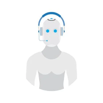 Chat bot icon for social networking. Flat vector illustration EPS 10 Illustrazione stock