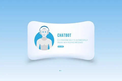 Chat bot icon for social networking. Flat vector illustration EPS 10 Stock Illustration