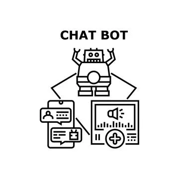 Chat bot icon vector illustration Stock Illustration