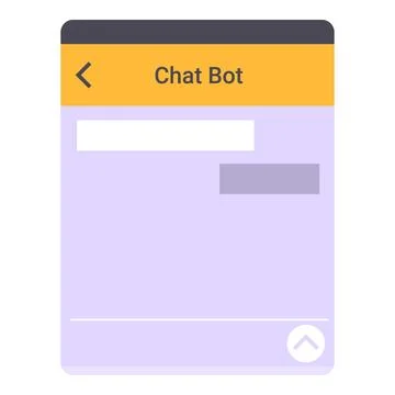 Chat bot interface showing blank message windows 스톡 일러스트