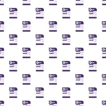 Chat bot messaging application seamless pattern design Stock Illustration