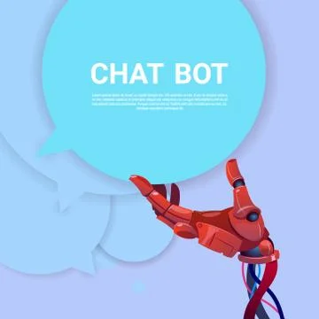 Chat Bot Robot Virtual Assistance Of Website Or Mobile Applications, Artificial Stock Illustration