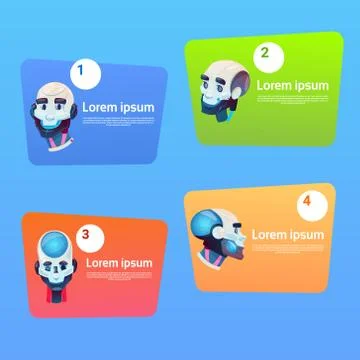 Chat Bot Robot Virtual Assistance Element Of Website Or Mobile Applications Stock Illustration