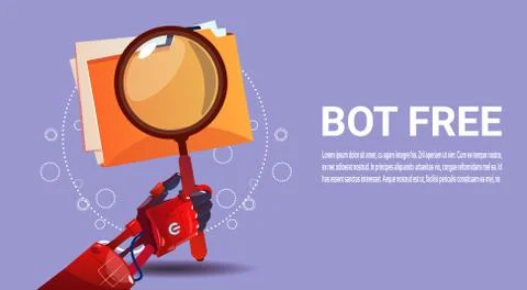 Chat Bot Search Robot Virtual Assistance Of Website Or Mobile Applications Stock Illustration