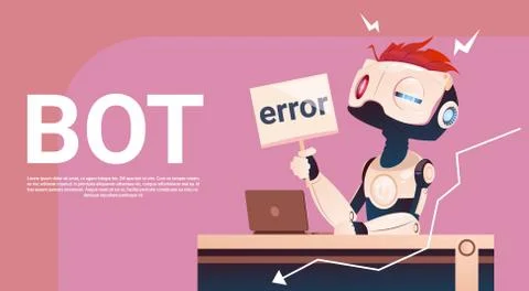 Chat Bot Using Laptop Computer, Robot Virtual Assistance Of Website Or Mobile Illustrazione stock