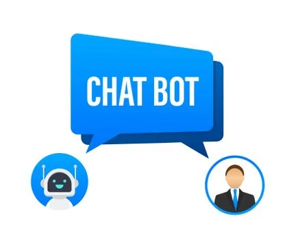 Chat Bot Using Laptop Computer, Robot Virtual Assistance Of Website Or Mobile Illustrazione stock