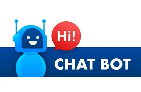 Chat Bot Using Laptop Computer, Robot Virtual Assistance Of Website Or Mobile 스톡 일러스트