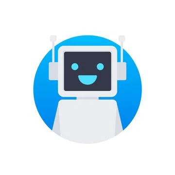 Chat Bot Using Laptop Computer, Robot Virtual Assistance Of Website Or Mobile 스톡 일러스트