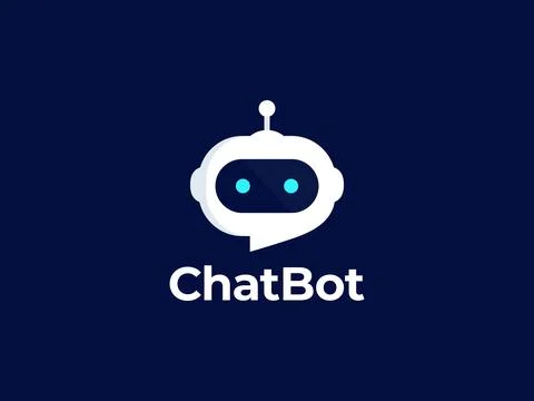 Chat Bot vector logo design concept Stock Illustration