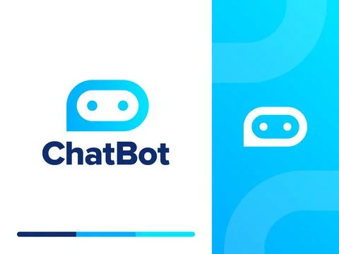 Chat Bot vector logo design concept Stock Illustration