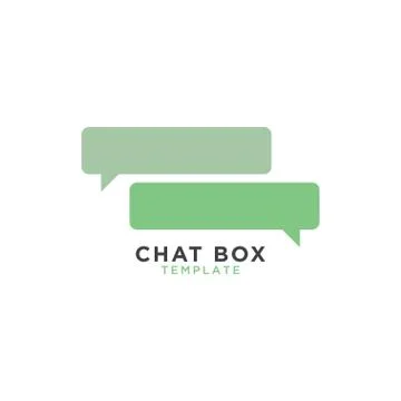 Chat box graphic template Stock Illustration