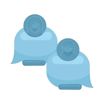 Chat Box Illustration Stock Illustration
