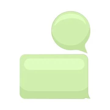 Chat Box Illustration 스톡 일러스트