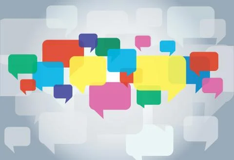 Chat box , message box communication background Stock Illustration