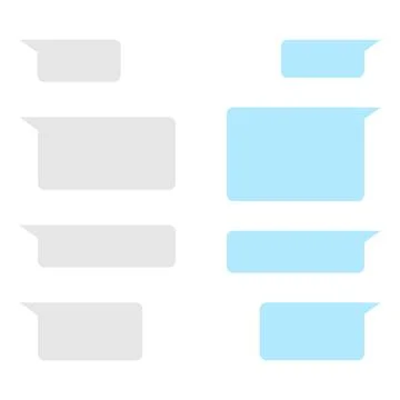Chat box message bubbles Stock Illustration