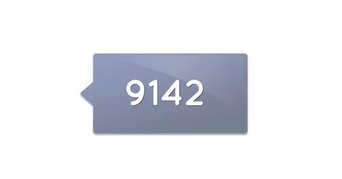 Chat box with numbers 4k 스톡 일러스트