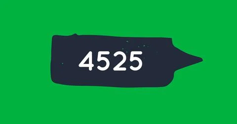 Chat box with numbers 4k 스톡 일러스트