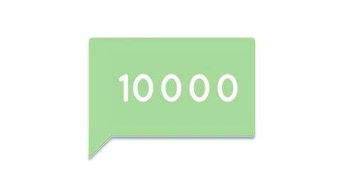Chat box with numbers 4k 스톡 일러스트