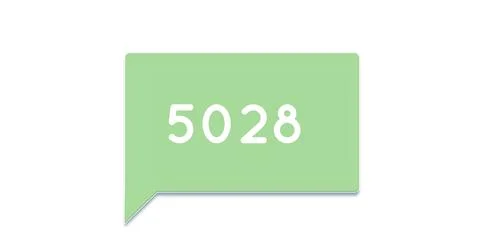 Chat box with numbers 4k Stock Illustration
